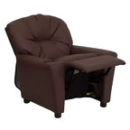 Fauteuil inclinable contemporain pour enfants Emma et Oliver avec porte-gobelet