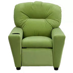 Fauteuil inclinable contemporain pour enfants Emma et Oliver avec porte-gobelet
