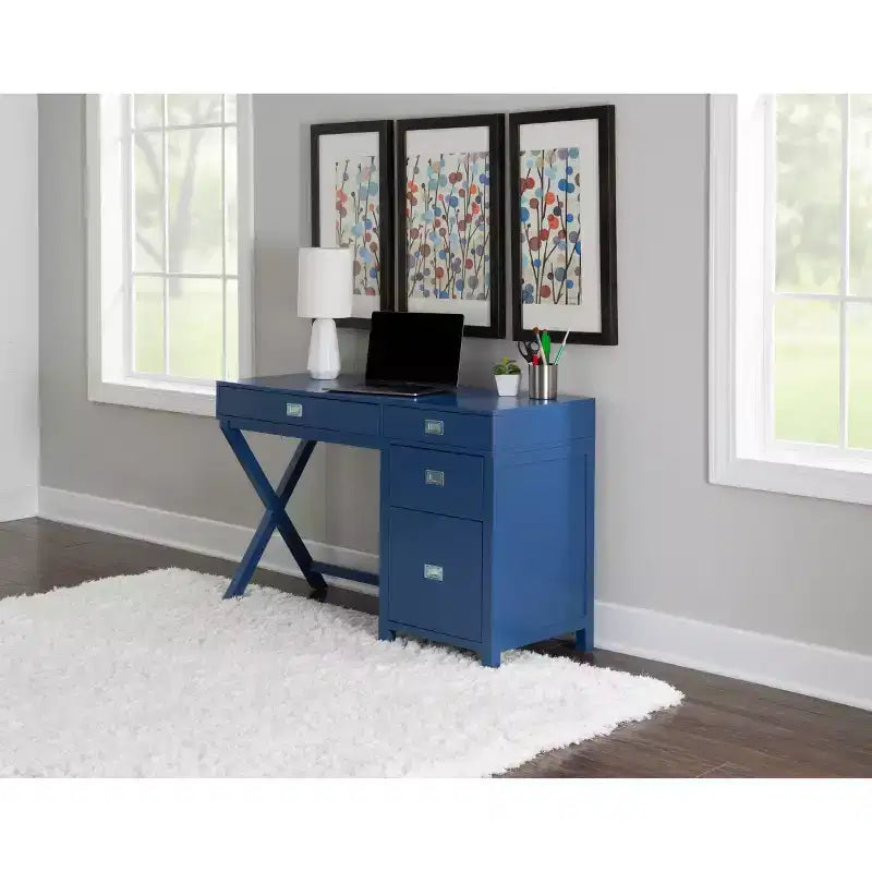 Bureau avec rangement latéral Peggy - Linon