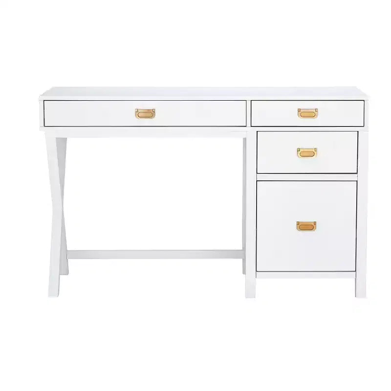 Bureau avec rangement latéral Peggy - Linon