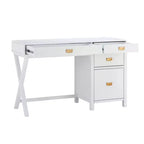 Bureau avec rangement latéral Peggy - Linon