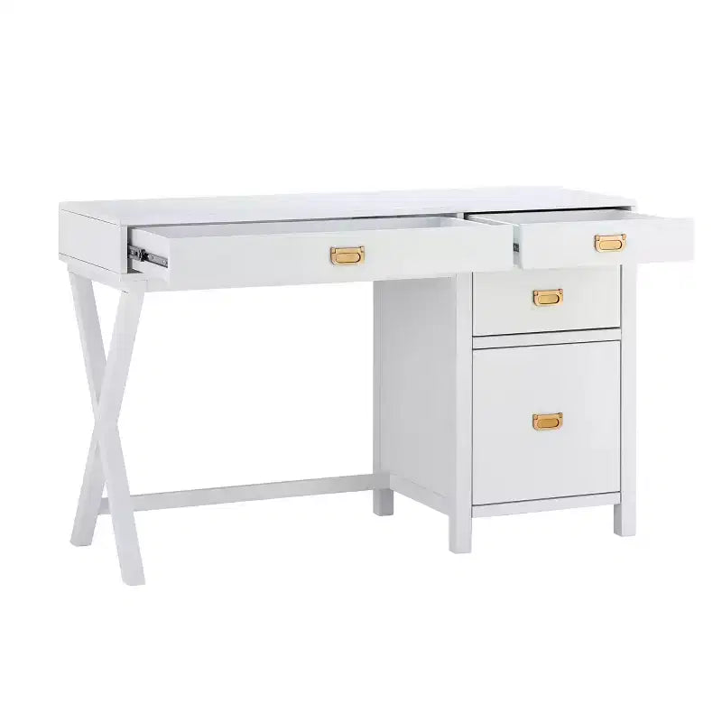 Bureau avec rangement latéral Peggy - Linon