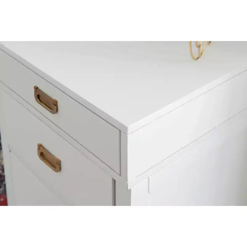 Bureau avec rangement latéral Peggy - Linon