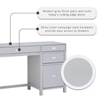 Bureau avec rangement latéral Peggy - Linon