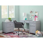 Bureau avec rangement latéral Peggy - Linon