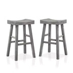 Set of 2 29 Lille Seat Saddle Counter Height Barstools - HOMES: Inside + Out