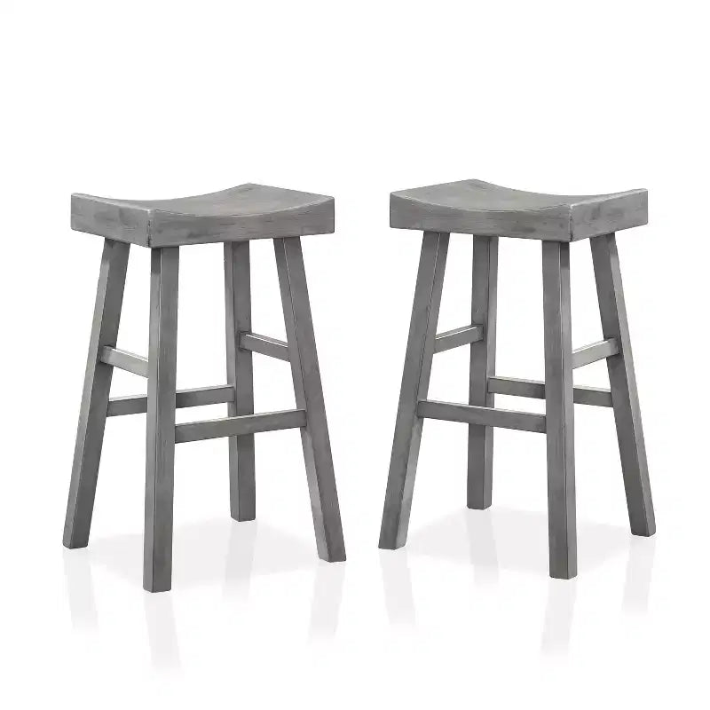 Set of 2 29 Lille Seat Saddle Counter Height Barstools - HOMES: Inside + Out