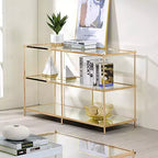 Table d'appoint Lindenham à plateau en verre - miBasics