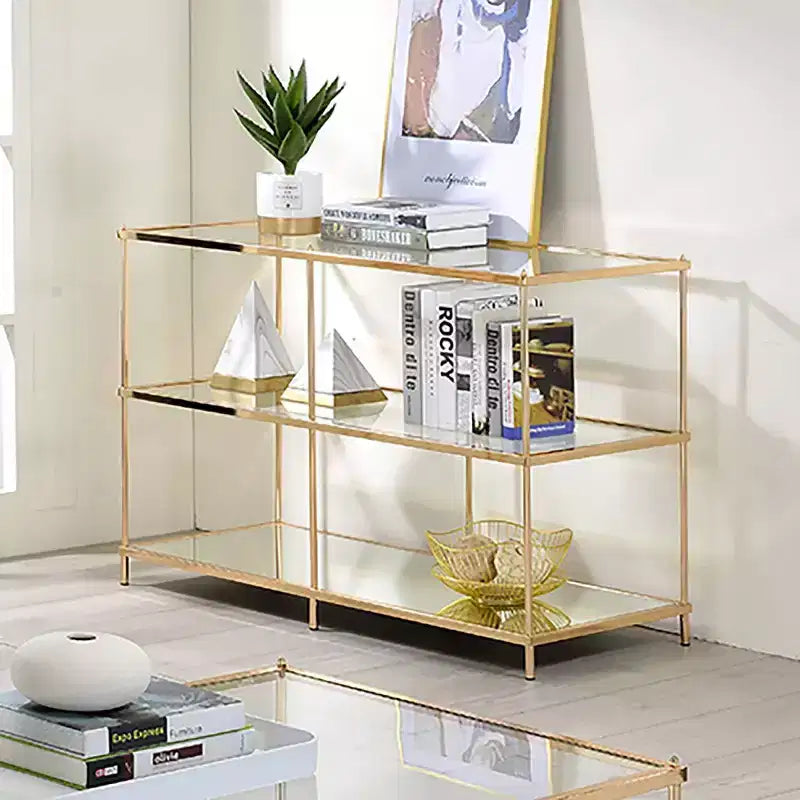 Table d'appoint Lindenham à plateau en verre - miBasics