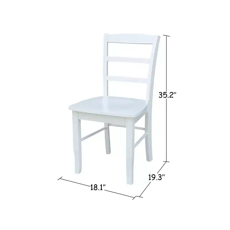 Lot de 2 chaises Madrid à barreaux - International Concepts