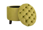 Amiela, pouf de rangement capitonné - HUD8220 - Safavieh Couture