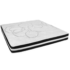 Ensemble Flash Furniture Capri Matelas à ressorts ensachés en mousse certifiée CertiPUR-US de 25 cm et surmatelas en mousse à mémoire de forme gel de 5 cm pour un sommeil confortable