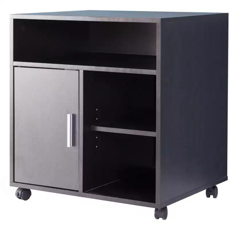 Meuble de rangement pour imprimante de bureau ou de cuisine Basicwise avec roulettes