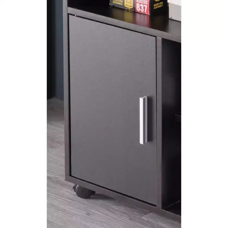 Meuble de rangement pour imprimante de bureau ou de cuisine Basicwise avec roulettes