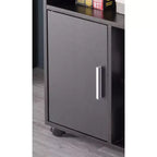 Meuble de rangement pour imprimante de bureau ou de cuisine Basicwise avec roulettes