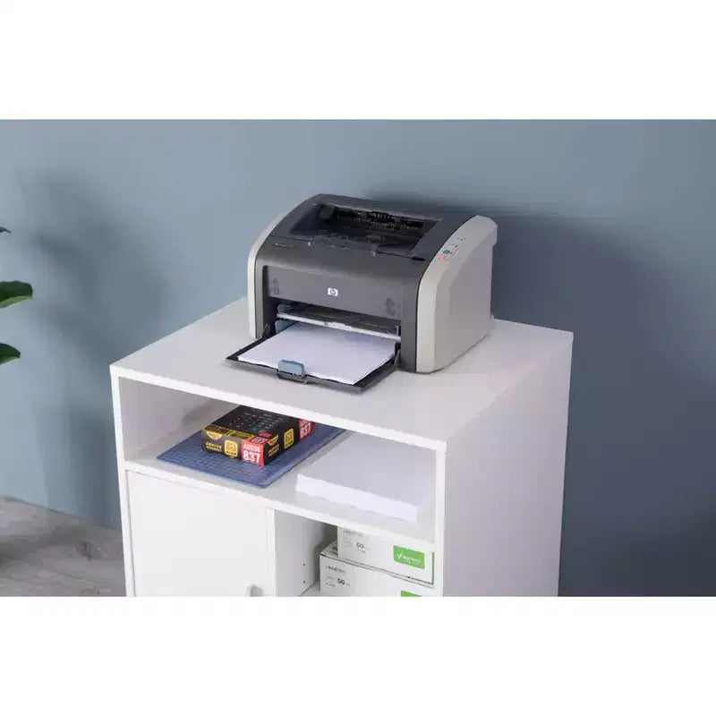 Meuble de rangement pour imprimante de bureau ou de cuisine Basicwise avec roulettes