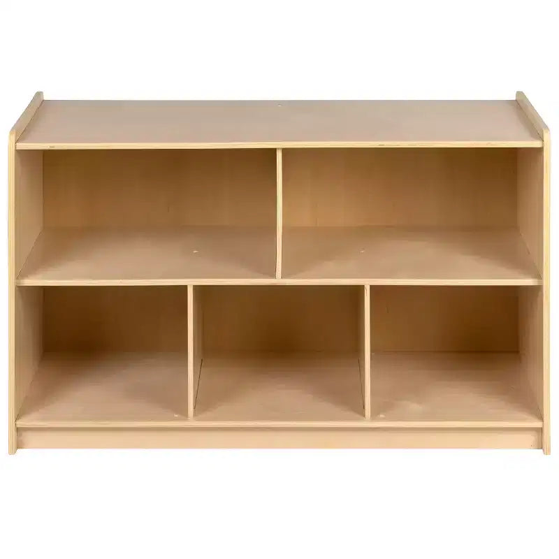 Meuble/Casier de Rangement Scolaire en Bois Flash Furniture pour Usage Commercial ou Domestique - Conception Sûre et Adaptée aux Enfants (Naturel)