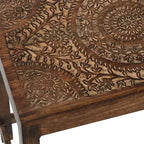 Lot de 2 tables d'appoint éclectiques en bois - Olivia & May