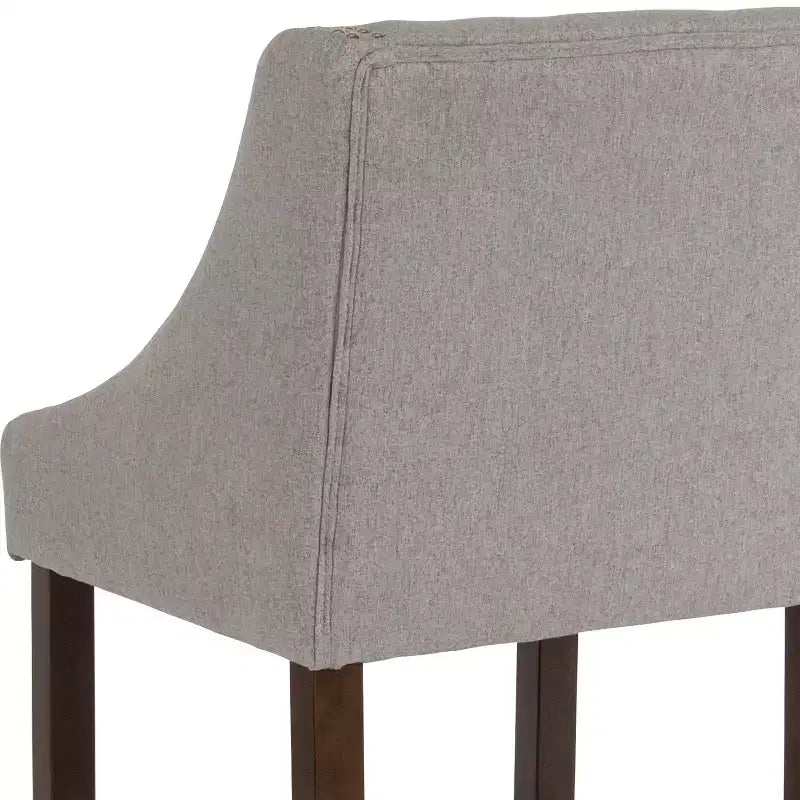 Tabouret de comptoir en bois de 61 cm de la série Carmel de Flash Furniture, style transitoire, avec garniture cloutée décorative, lot de 2