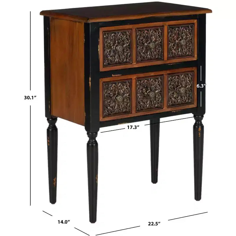 Commode d'appoint Kenneth - AMH4052A - Marron foncé - Safavieh Couture