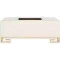 Julian Faux Ostrich Tray Ottoman/Coffee Table - Safavieh