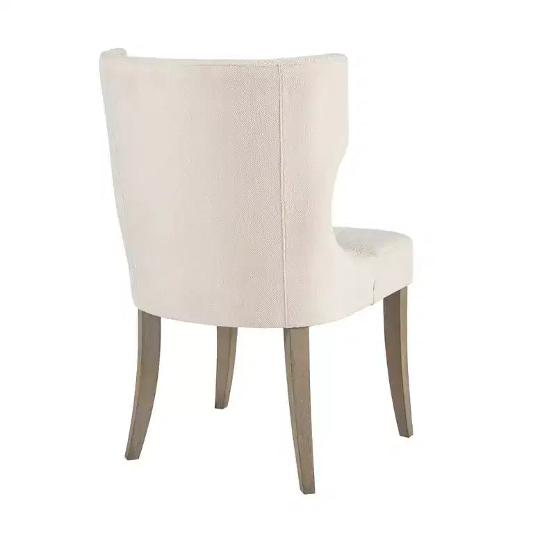 Chaise de salle à manger capitonnée Madison Park Troy à dossier ailé