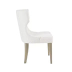 Chaise de salle à manger capitonnée Madison Park Troy à dossier ailé
