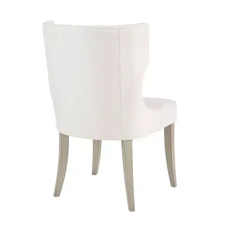 Chaise de salle à manger capitonnée Madison Park Troy à dossier ailé