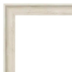 Miroir mural de salle de bain encadré Regal Bouleau Crème - Amanti Art