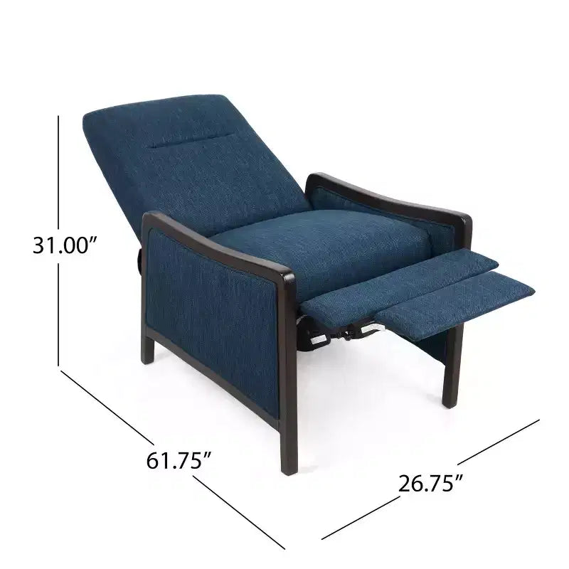 Fauteuil inclinable contemporain Veatch Upholstered Pushback – Christopher Knight Home