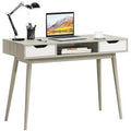 Costway Computer Desk Writing Table w/ Drawers Laptop PC Workstation Home Oak\Walnut