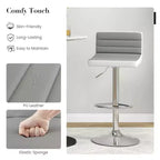 Costway Lot de 4 Tabourets de Bar Réglables en Similicuir Pivotants sans Accoudoirs Neufs