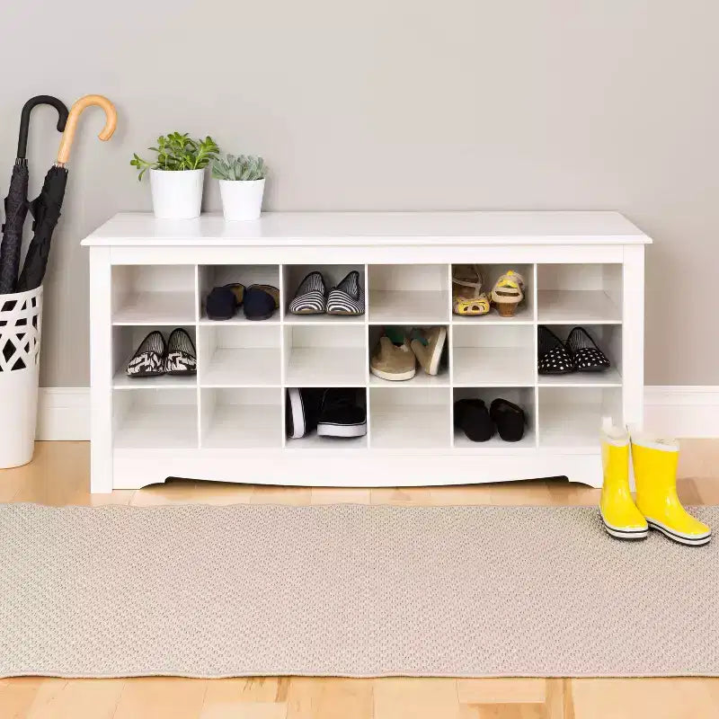 Banc à chaussures 18 paires - Prepac