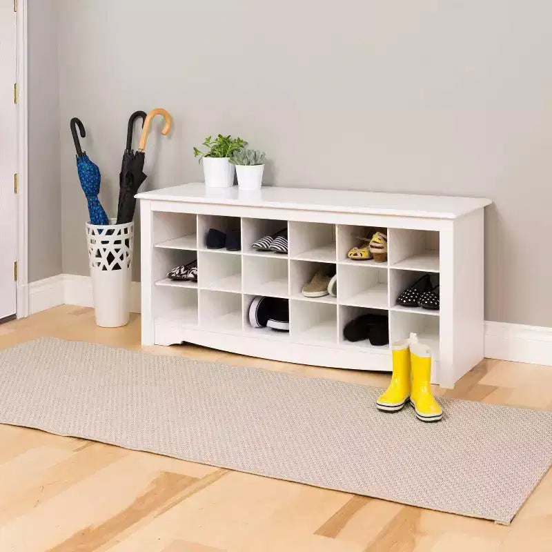Banc à chaussures 18 paires - Prepac