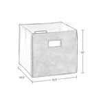 Organisateur de rangement pour jouets RiverRidge Kids' CatchAll Playroom 35 avec 3 casiers et 2 compartiments de rangement blanc avec 2 bacs en tissu