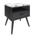 Maddox Mid-Century Modern Marble Top Nightstand - Eco Dream