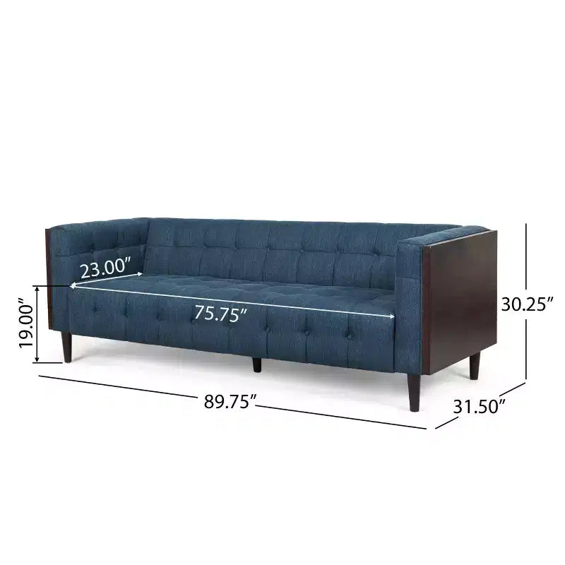 Canapé 3 places touffeté contemporain Mclarnan - Christopher Knight Home