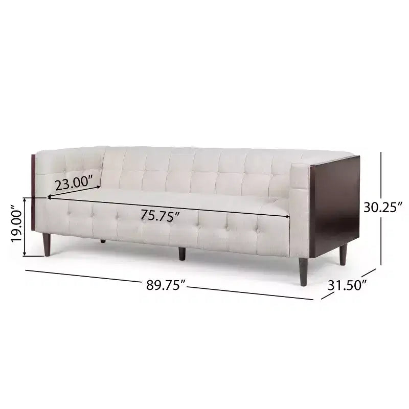 Canapé 3 places touffeté contemporain Mclarnan - Christopher Knight Home