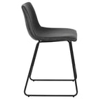 Tabourets de bar Merrick Lane de 61 cm de hauteur avec siège baquet en similicuir, lot de 2