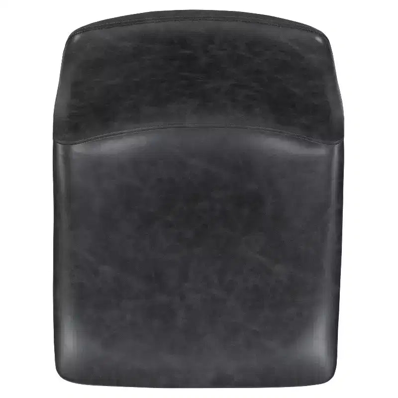 Tabourets de bar Merrick Lane de 61 cm de hauteur avec siège baquet en similicuir, lot de 2