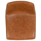 Tabourets de bar Merrick Lane de 61 cm de hauteur avec siège baquet en similicuir, lot de 2