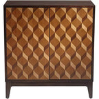 55 Downing Street Warner Commode d'appoint moderne en bois à 2 portes