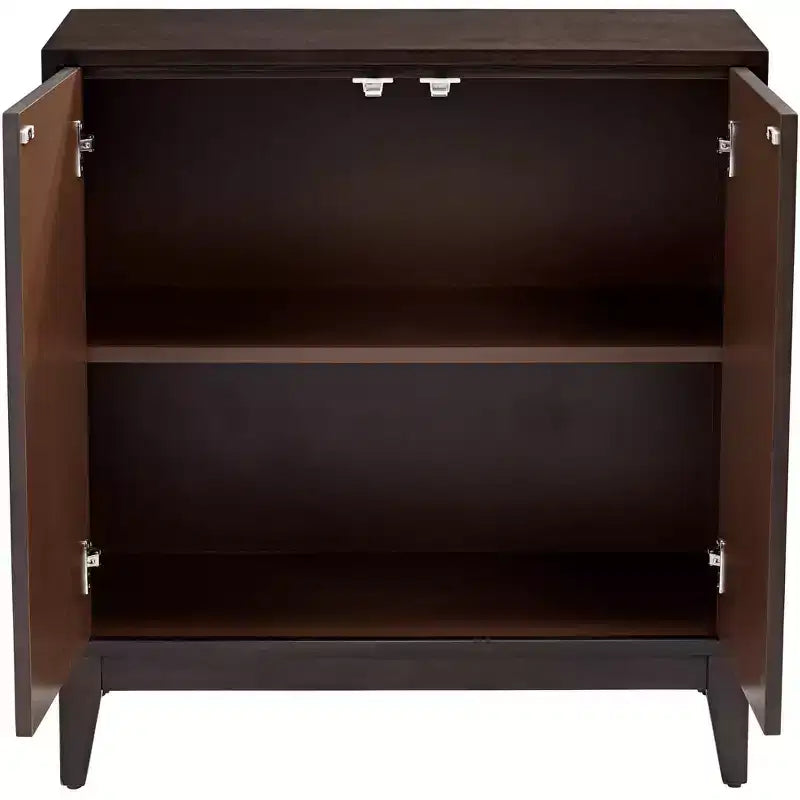 55 Downing Street Warner Commode d'appoint moderne en bois à 2 portes