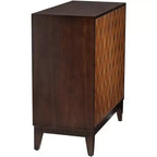 55 Downing Street Warner Commode d'appoint moderne en bois à 2 portes