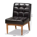 Chaise de salle à manger Sanford en bois - Baxton Studio
