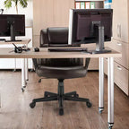 Costway Chaise de bureau exécutive en cuir réglable avec accoudoirs