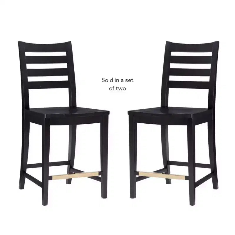 Lot de 2 tabourets de bar hauteur comptoir Flynn - Linon