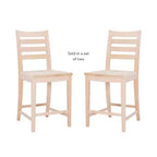 Lot de 2 tabourets de bar hauteur comptoir Flynn - Linon