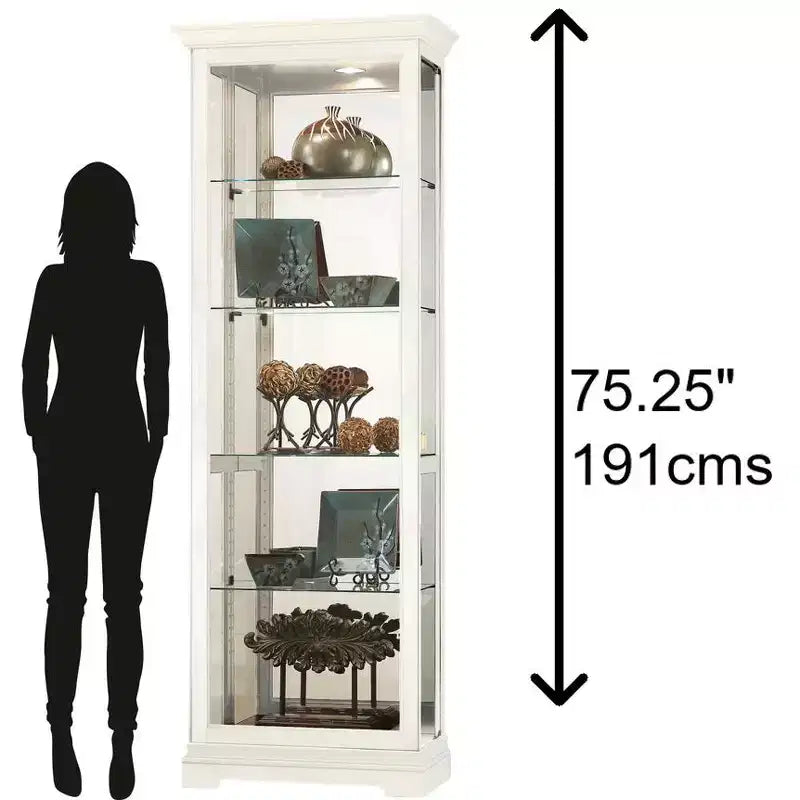 Howard Miller 680674 Meuble vitrine Brantley Iv 680674 Lin vieilli