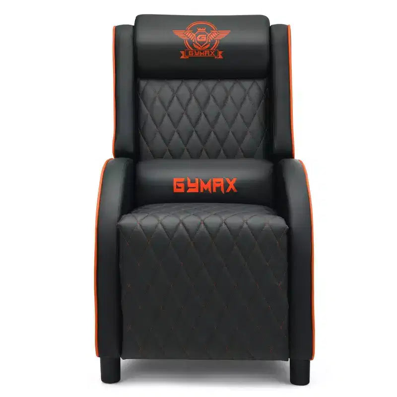Fauteuil Inclinable de Massage Gamer en Cuir Costway, Siège de Cinéma Maison Monoplace